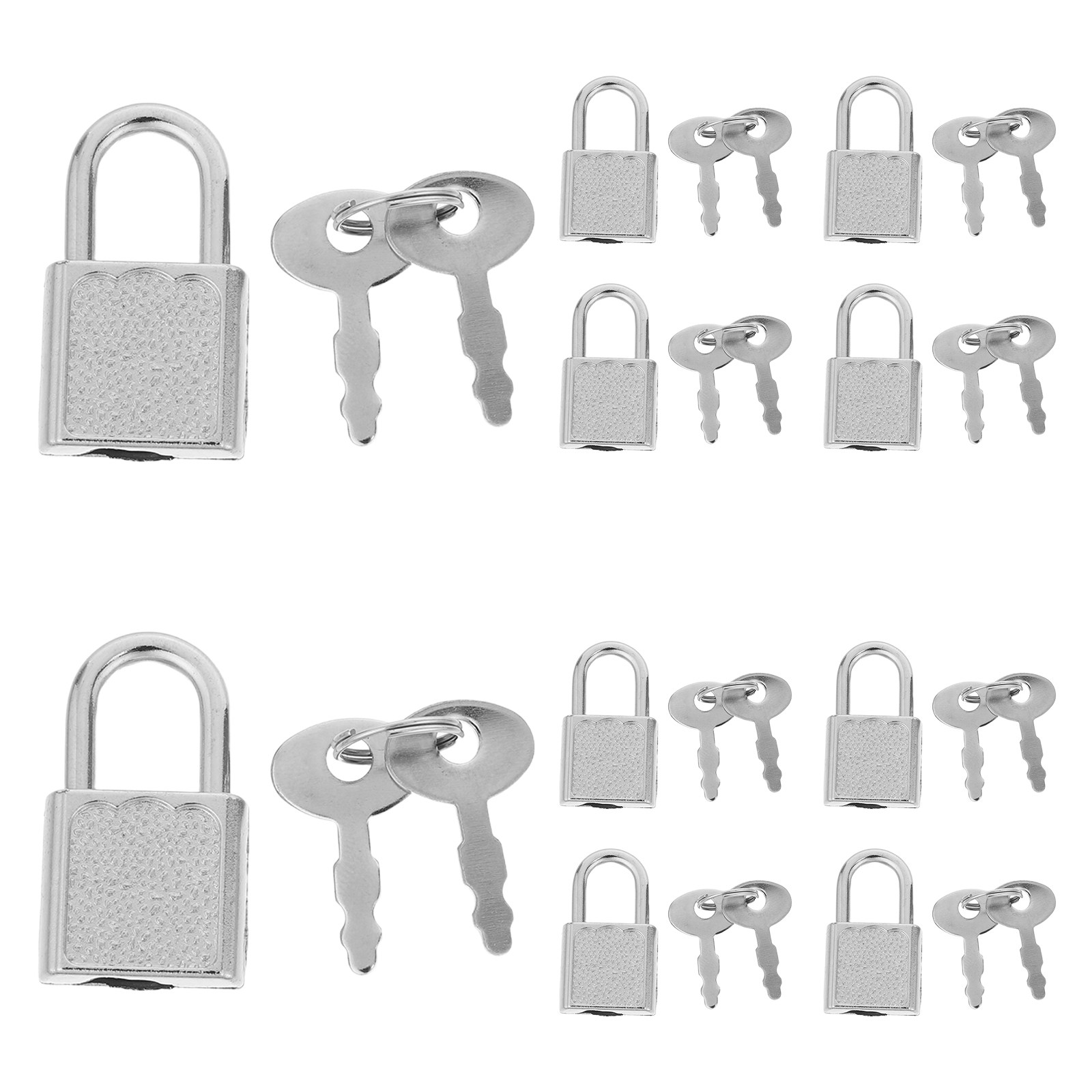 10Sets Mini Pirate Lock Key Co - Backpack Lock Combo 评论和价格