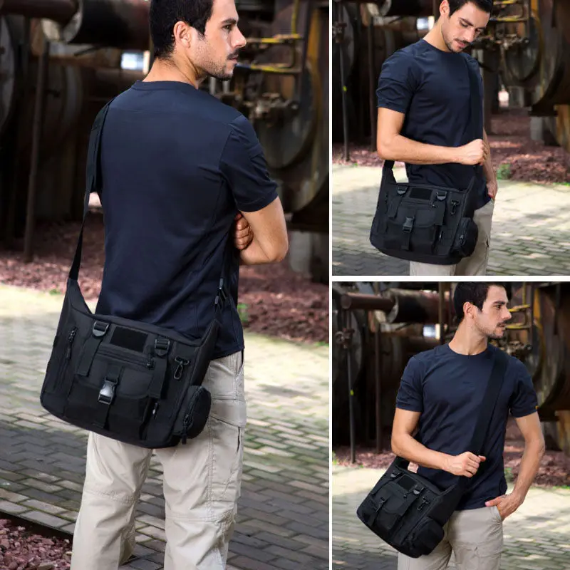 14Inch Laptop Shoulder Bag Men - Rucksack Military Style 评论和价格