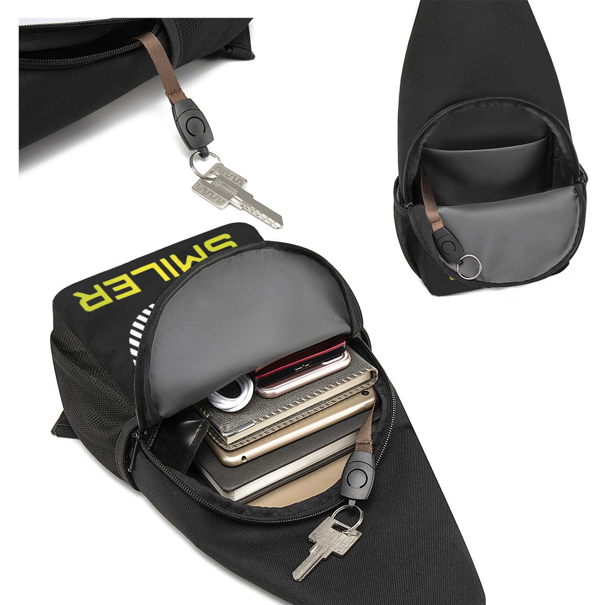 The Smiler Alton Towers Merch  - Sling Backpack Shoulder 评论和价格