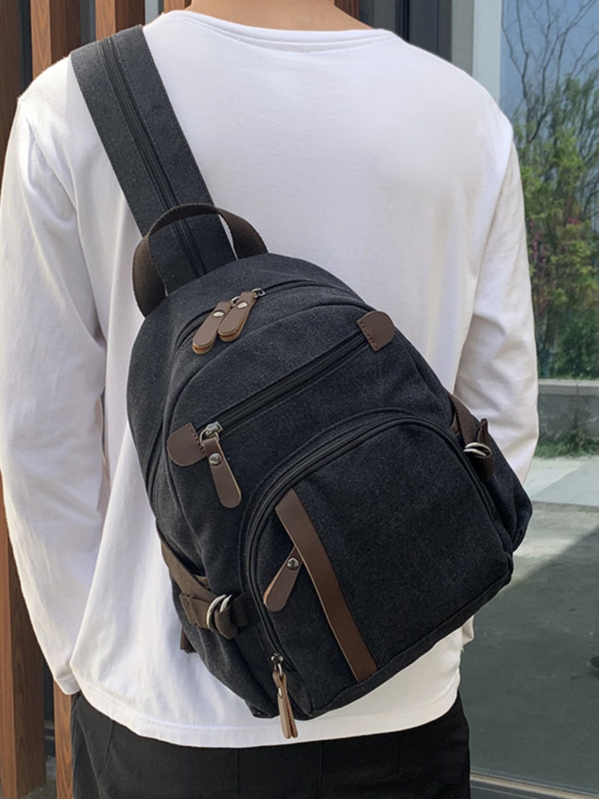 Small Canvas Backpack Leisure  - Canvas Backpack Casual 评论和价格