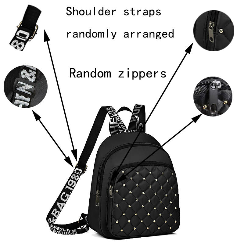 Chic Stylish Studded Backpack  - Canvas Backpack Casual 评论和价格
