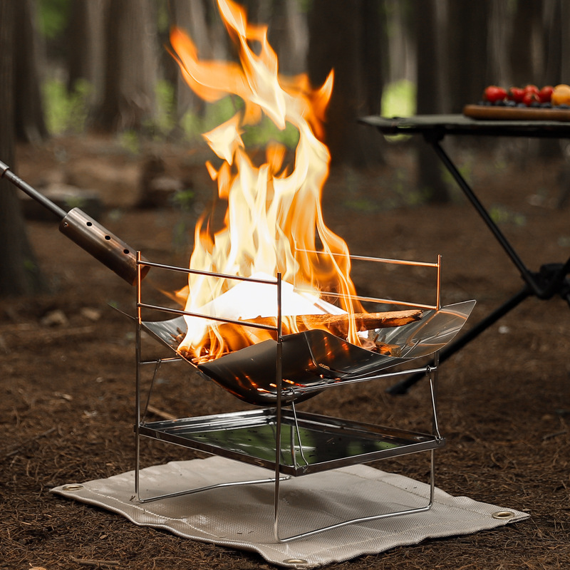 Wood Burning Camping Stove Por - Foldable Backpack Small 评论和价格